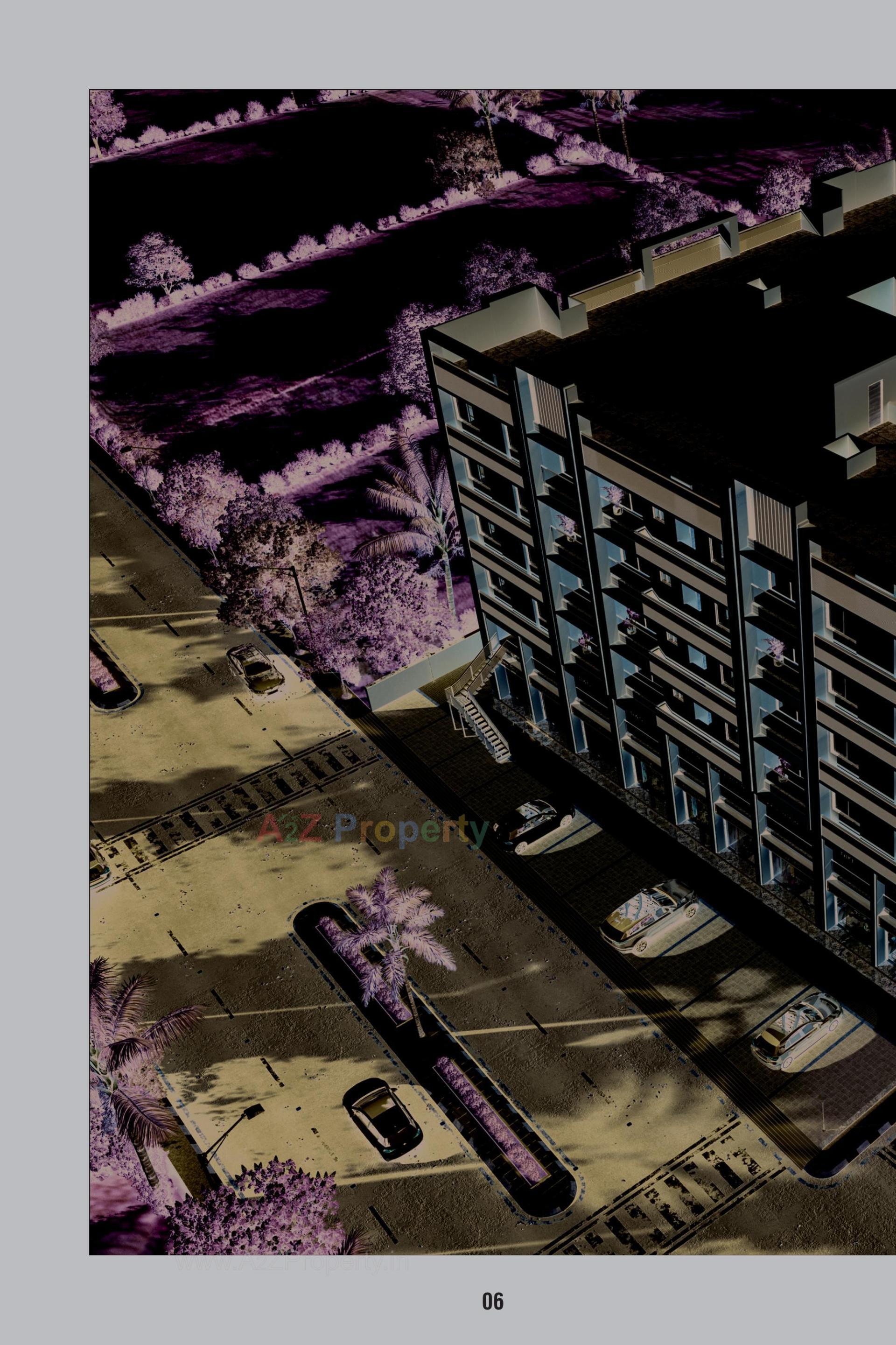 3D Elevation of real estate project Zam Zam Heights located at Mehsana, Mehsana, Gujarat