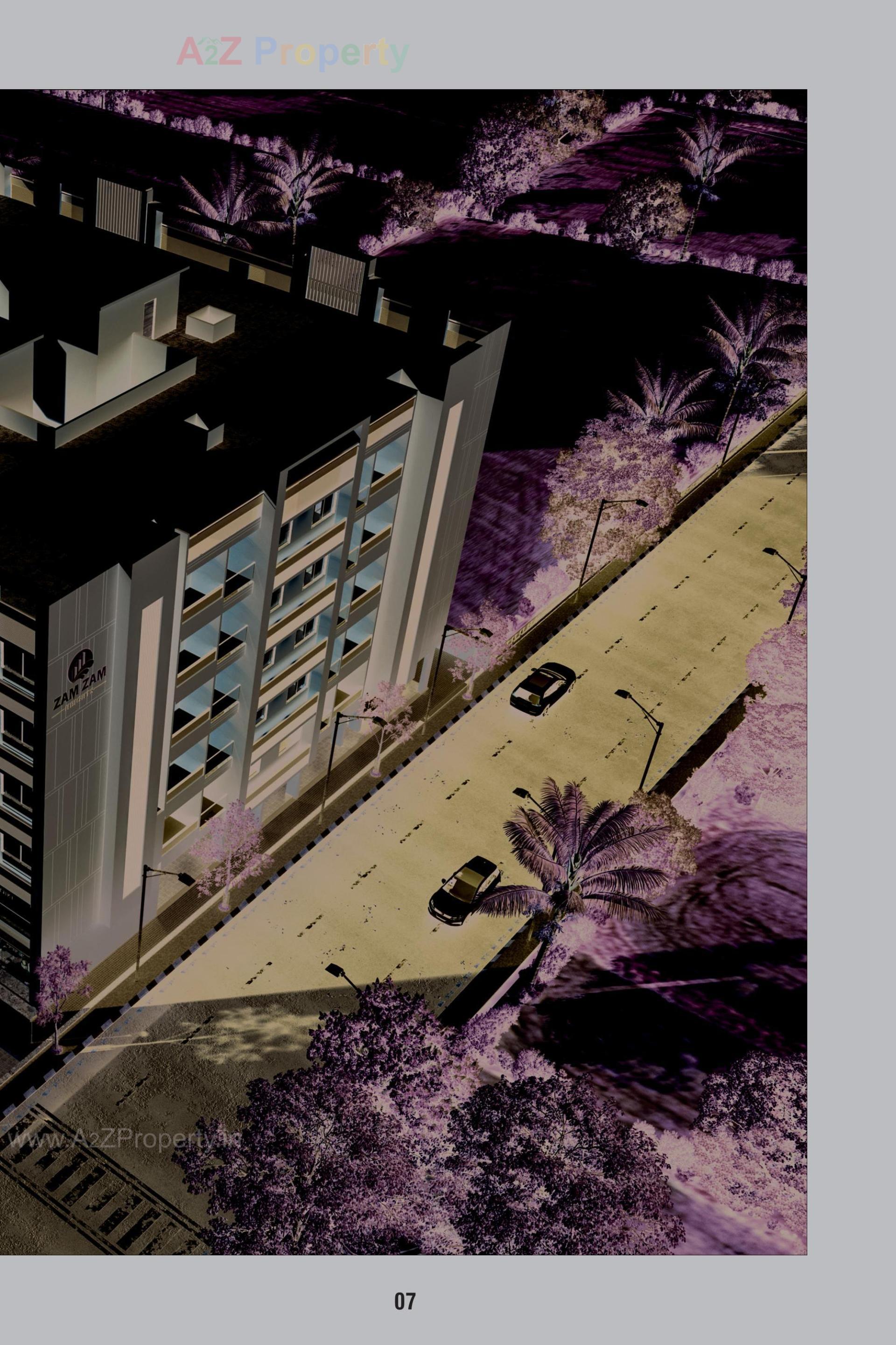 3D Elevation of real estate project Zam Zam Heights located at Mehsana, Mehsana, Gujarat