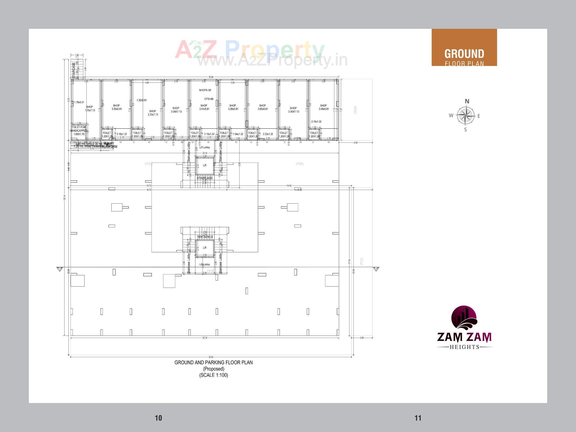 Layout of real estate project Zam Zam Heights located at Mehsana, Mehsana, Gujarat