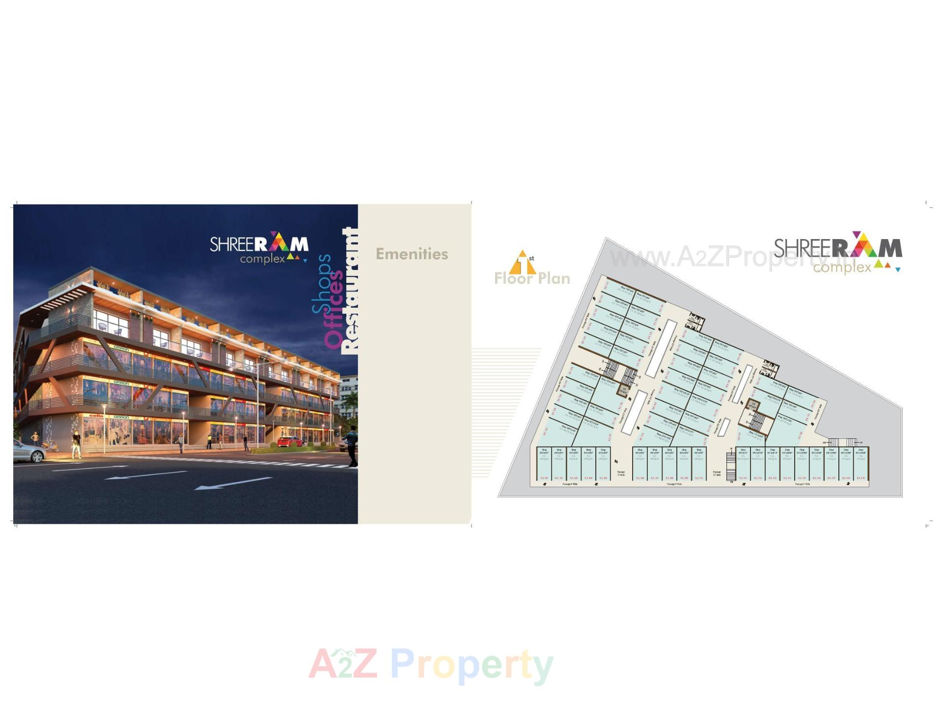 Layout of real estate project Shree Ram Complex located at Morbi, Morbi, Gujarat