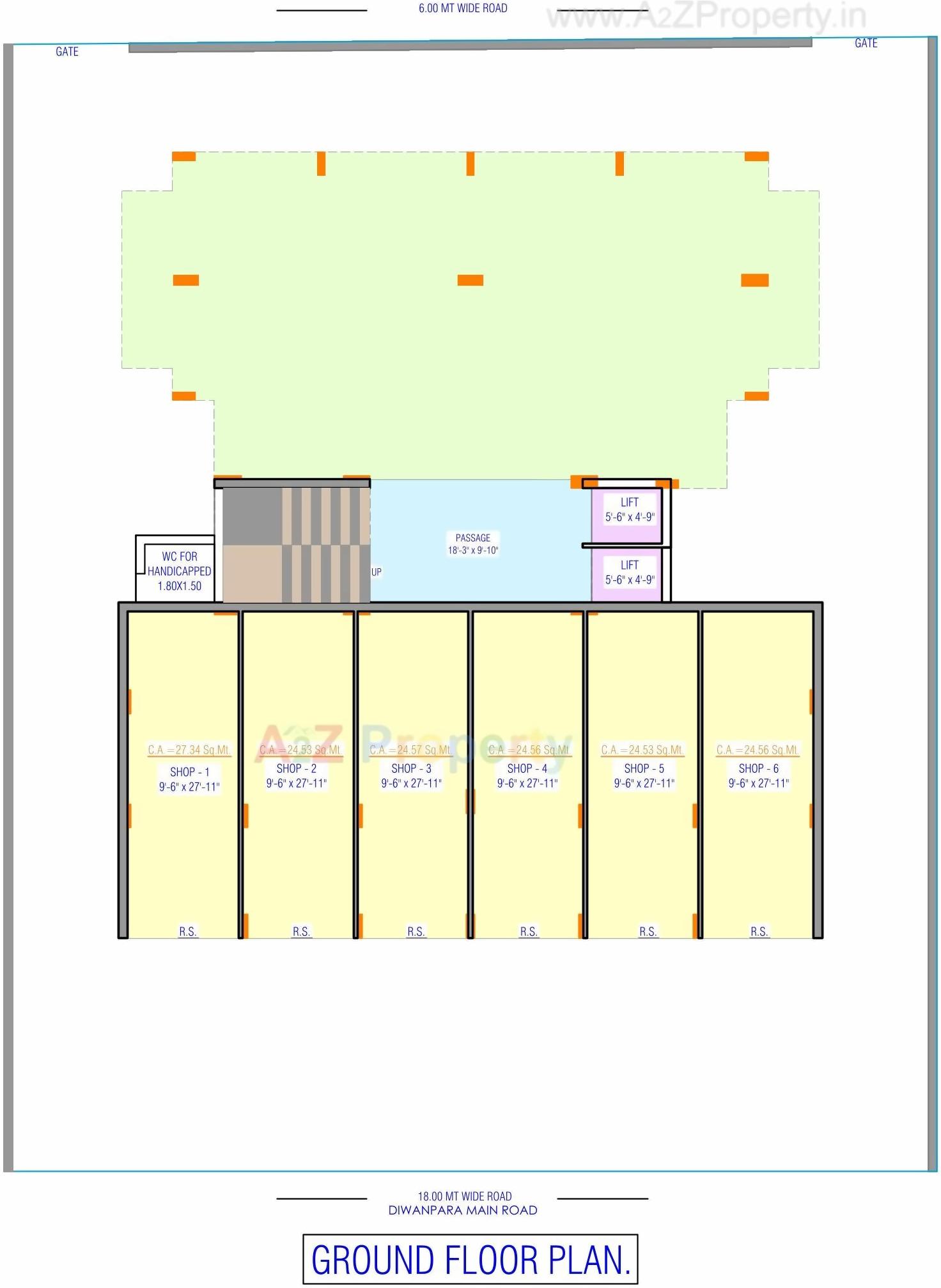 Layout of real estate project Vruj Residency located at Morbi, Morbi, Gujarat