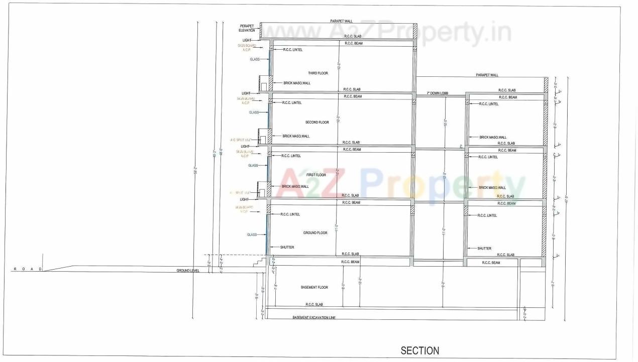 Layout of real estate project Yogi Plaza located at Khodiyar, Morbi, Gujarat