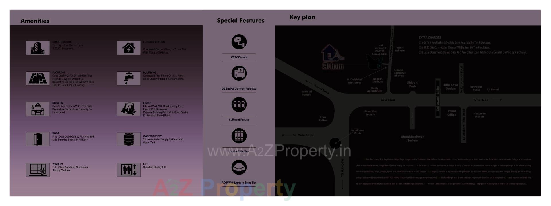  of real estate project Arham Residency located at Chovisi, Navsari, Gujarat