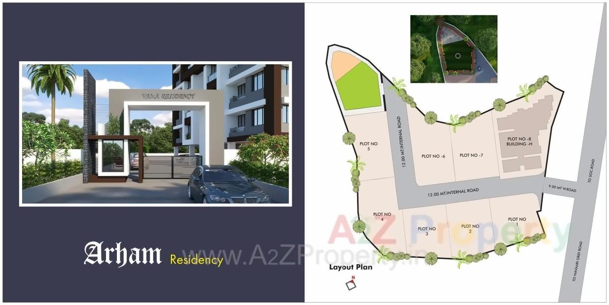  of real estate project Arham Residency located at Chovisi, Navsari, Gujarat