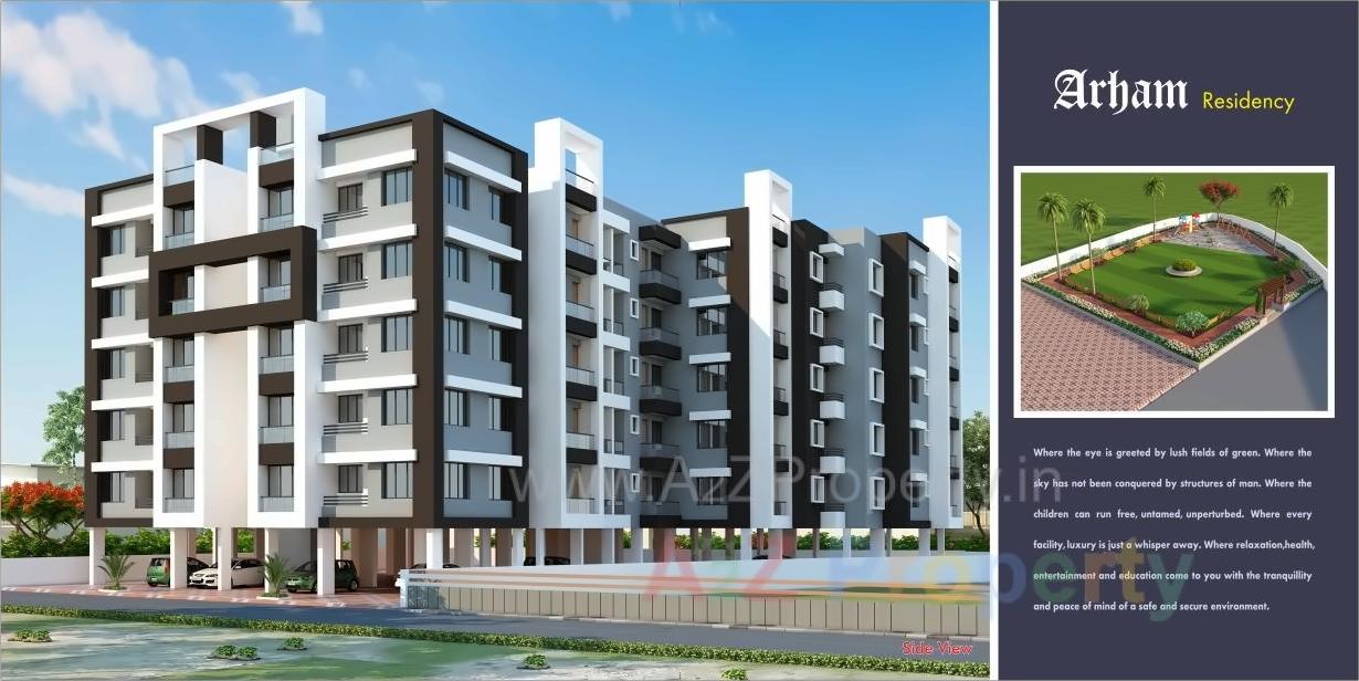 3D Elevation of real estate project Arham Residency located at Chovisi, Navsari, Gujarat