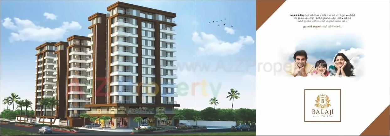 3D Elevation of real estate project Balaji Heights located at Desra, Navsari, Gujarat
