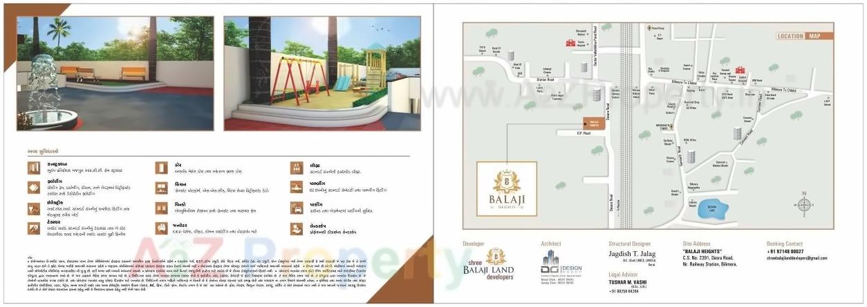  of real estate project Balaji Heights located at Desra, Navsari, Gujarat