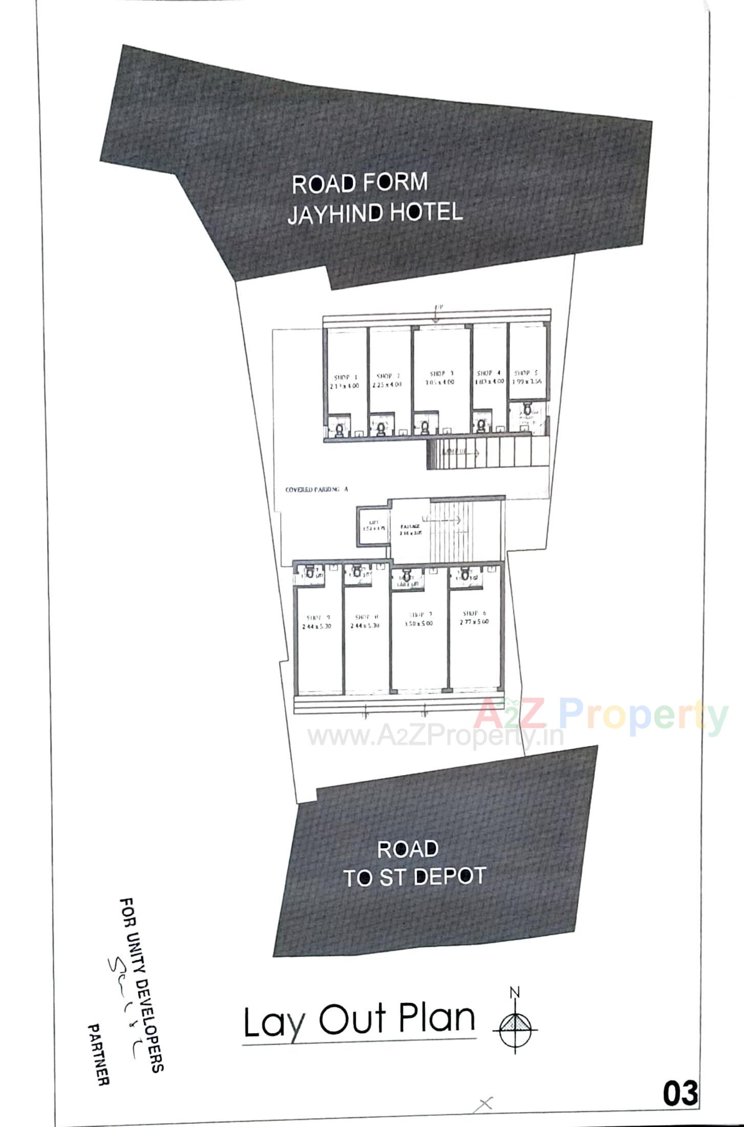 Layout of real estate project Central Point located at Gandevi, Navsari, Gujarat
