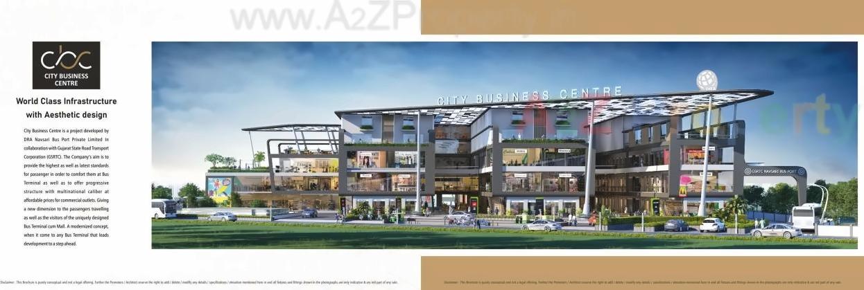3D Elevation of real estate project City Business Centre located at Navsari, Navsari, Gujarat