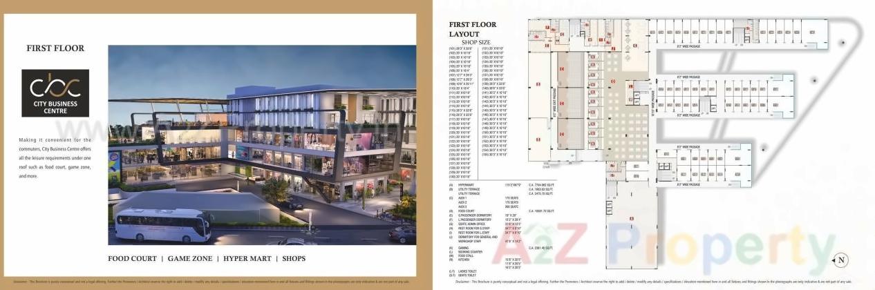 Layout of real estate project City Business Centre located at Navsari, Navsari, Gujarat