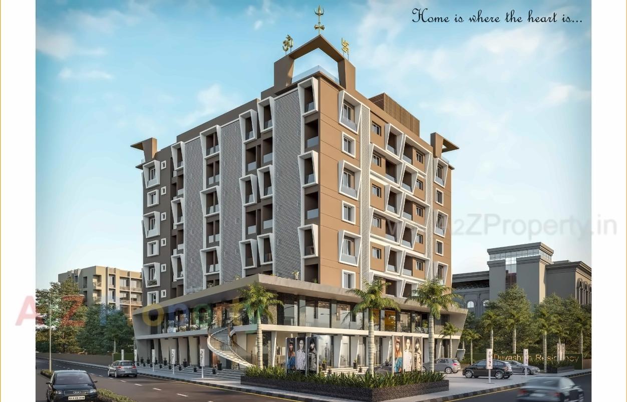 3D Elevation of real estate project Devashish Residency located at Jamalpore, Navsari, Gujarat