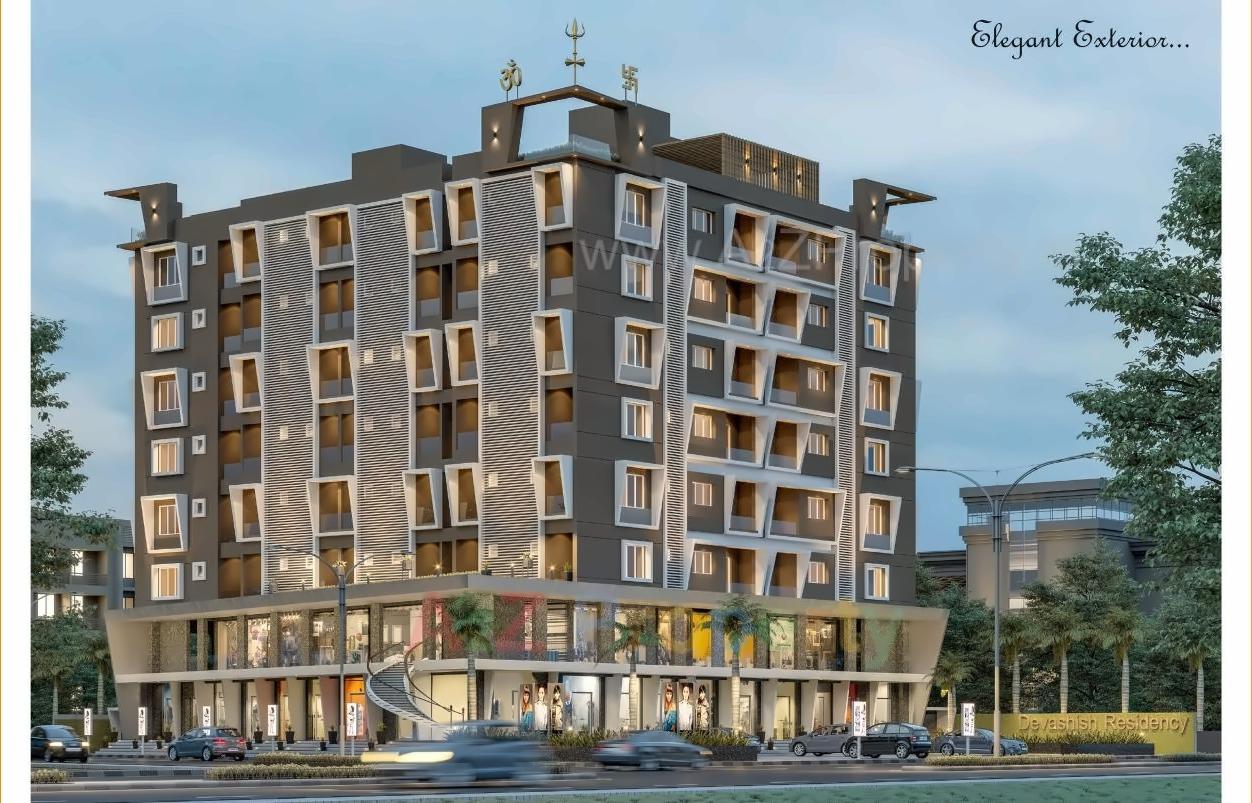 3D Elevation of real estate project Devashish Residency located at Jamalpore, Navsari, Gujarat