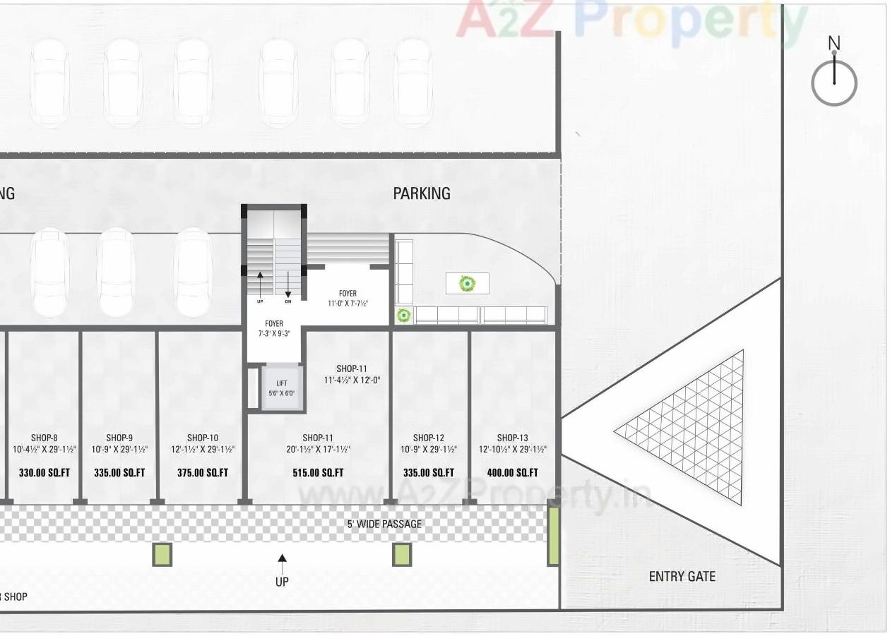 Layout of real estate project Devji Homes located at Kaliyawadi, Navsari, Gujarat