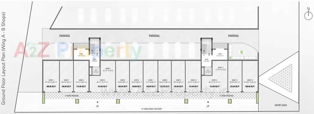 Layout of real estate project Devji Homes located at Kaliyawadi, Navsari, Gujarat