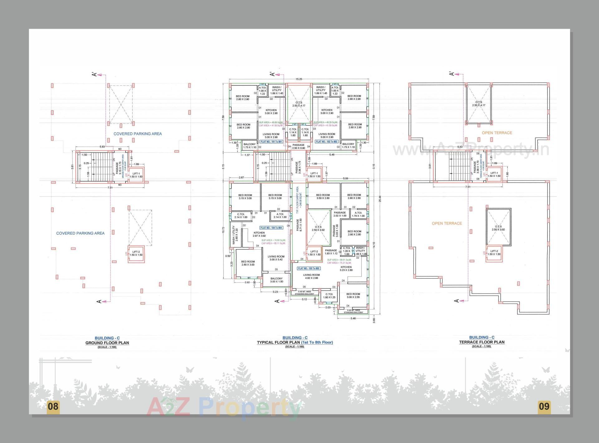Layout of real estate project Devji Park located at Navsari, Navsari, Gujarat