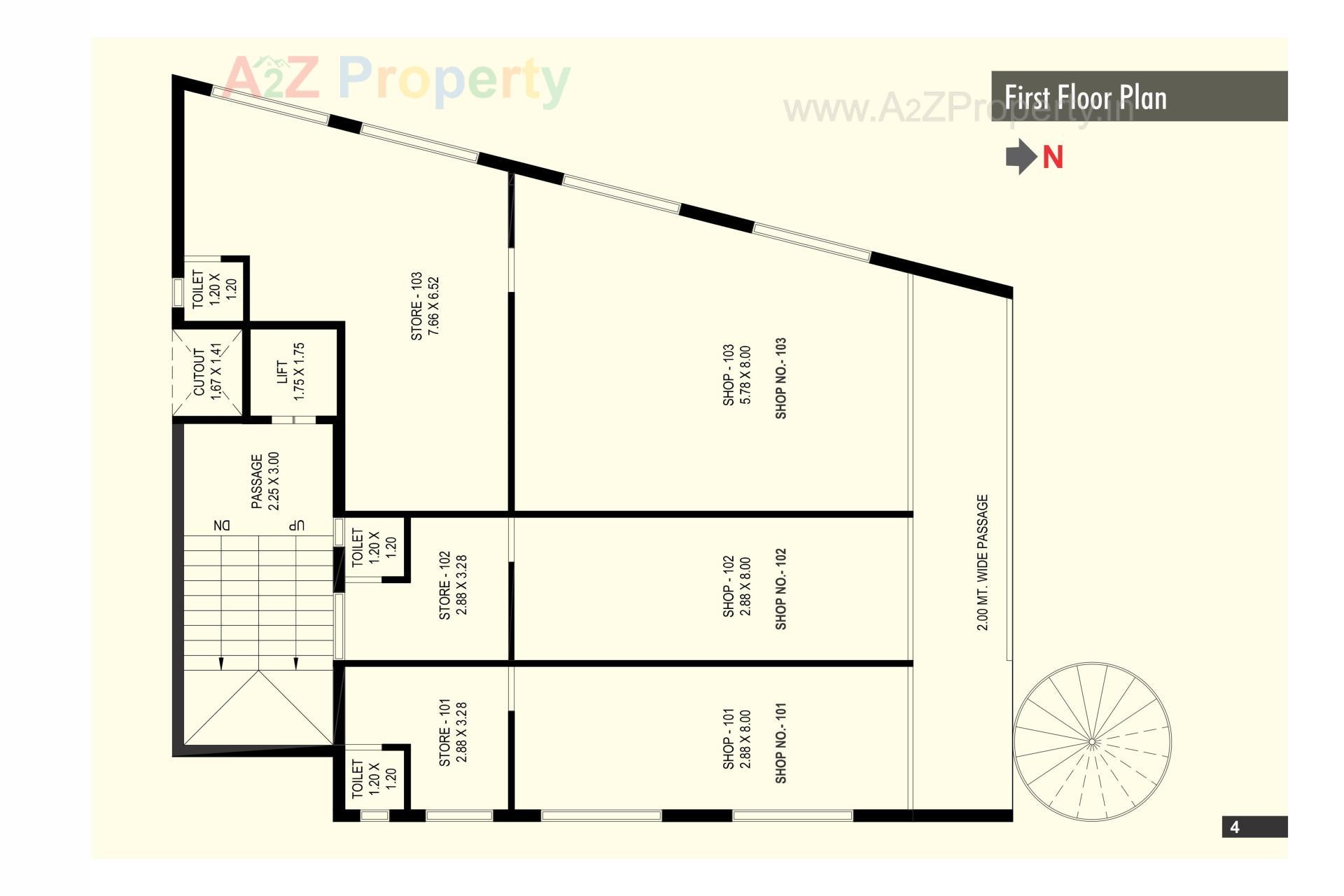 Layout of real estate project Dm Enclave located at Station Road Navsari, Tal. & Dist Navsari, Navsari, Gujarat