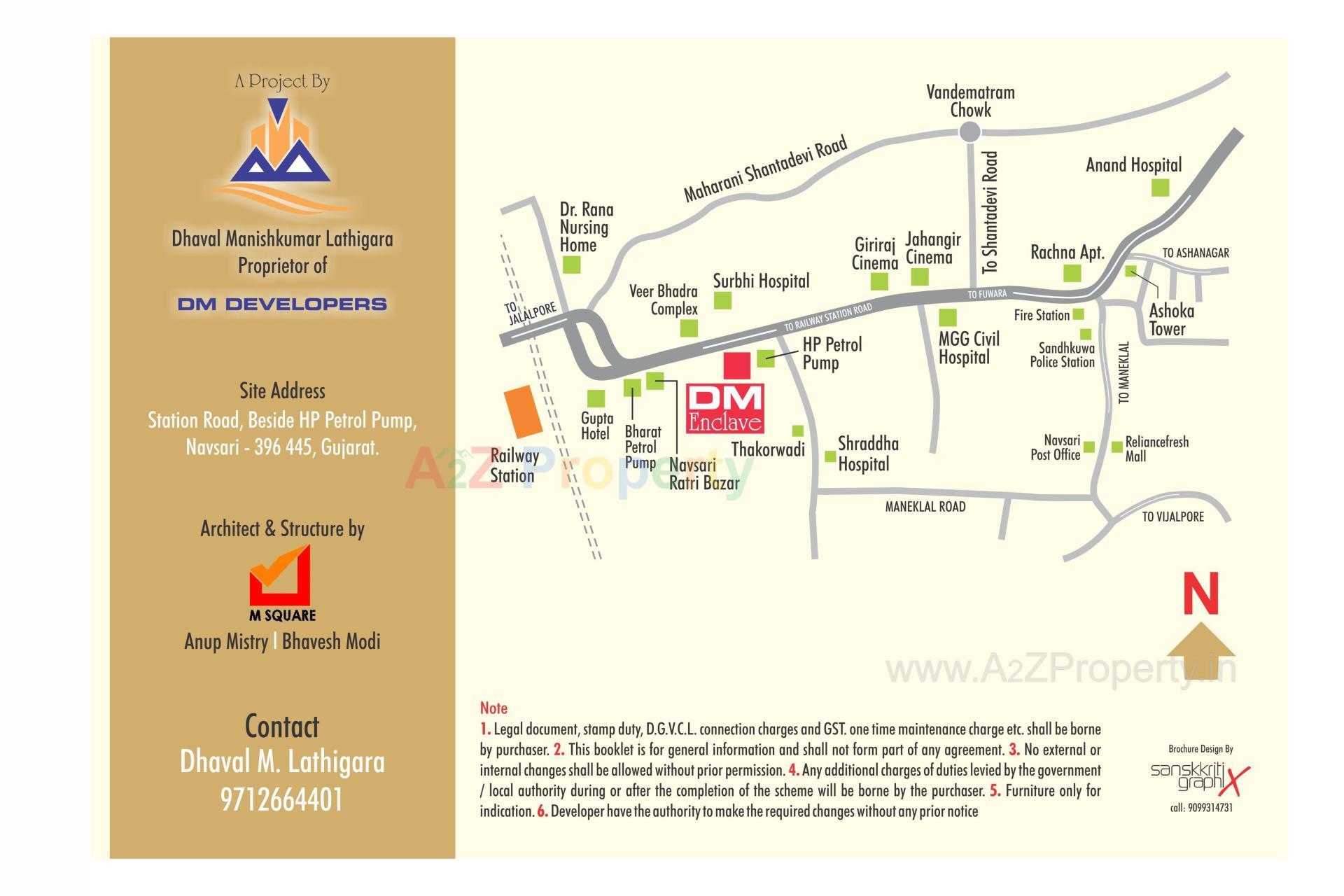  of real estate project Dm Enclave located at Station Road Navsari, Tal. & Dist Navsari, Navsari, Gujarat