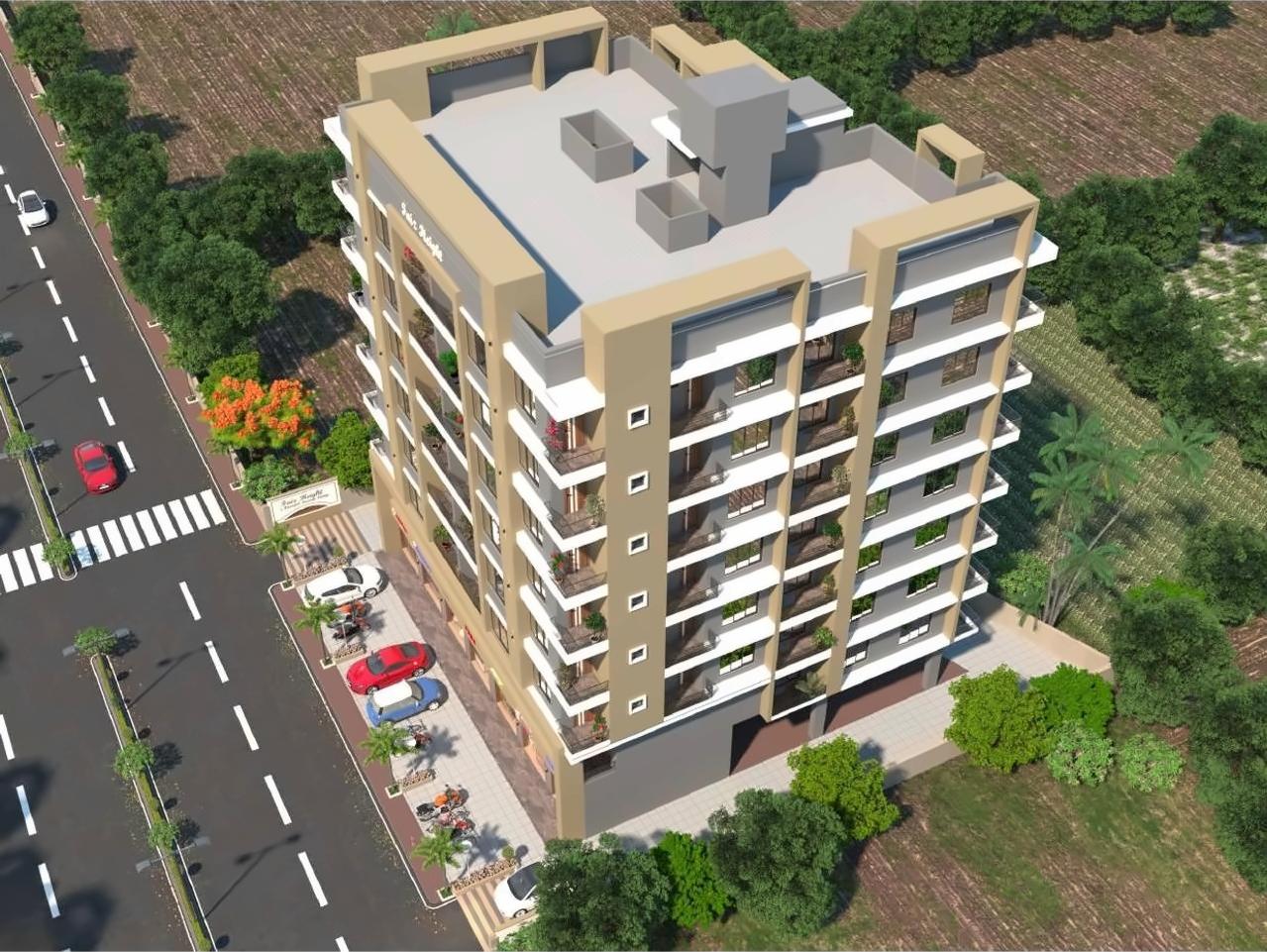 3D Elevation of real estate project Faiz Height located at Navsari, Navsari, Gujarat