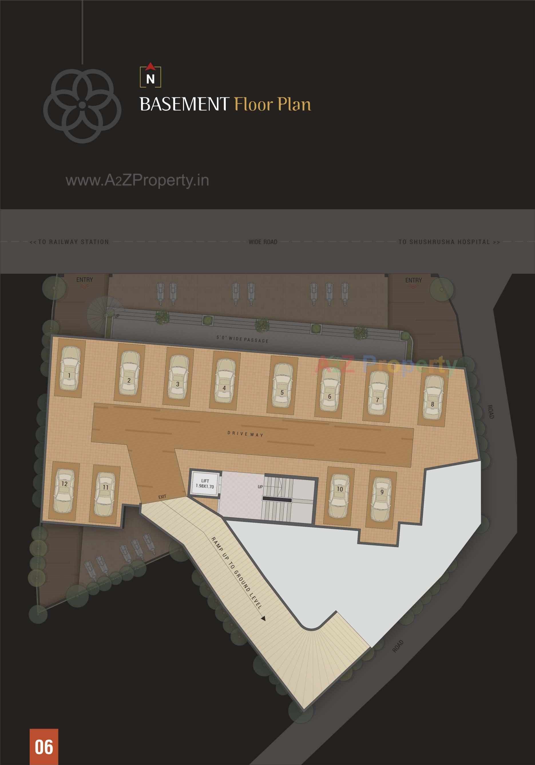 Layout of real estate project Flora Heights located at Vijlpore-nasari, Navsari, Gujarat
