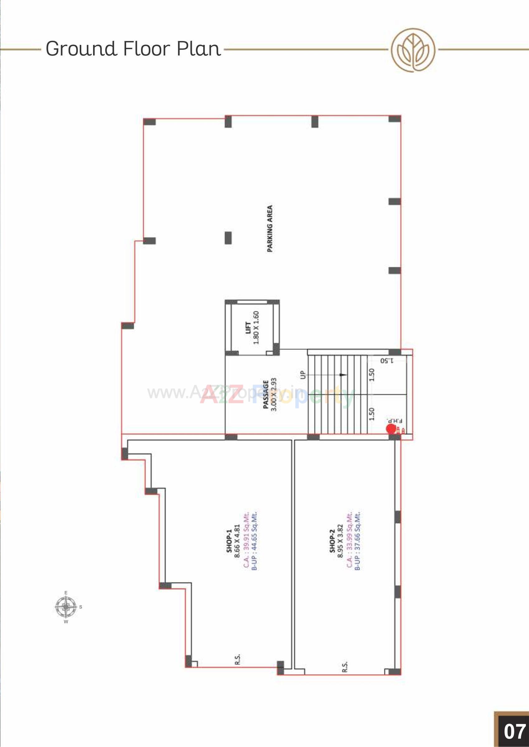 Layout of real estate project Flora Rise located at Vijalpore, Navsari, Gujarat