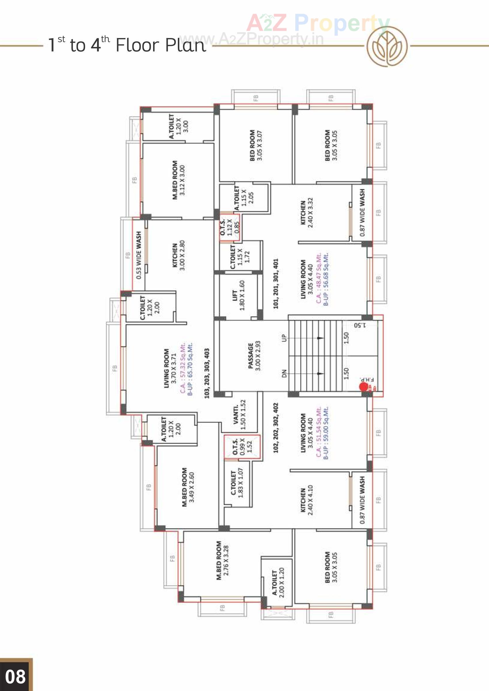 Layout of real estate project Flora Rise located at Vijalpore, Navsari, Gujarat