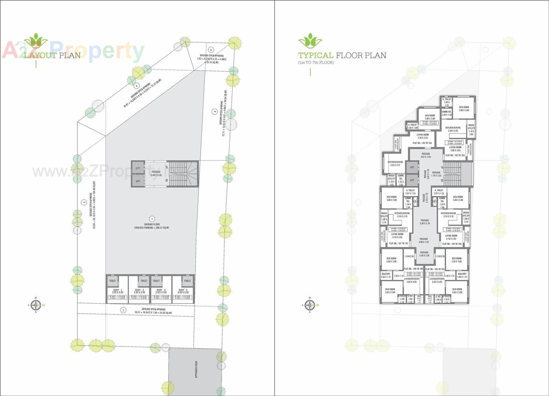Layout of real estate project Gulshan Baugh located at Navsari, Navsari, Gujarat