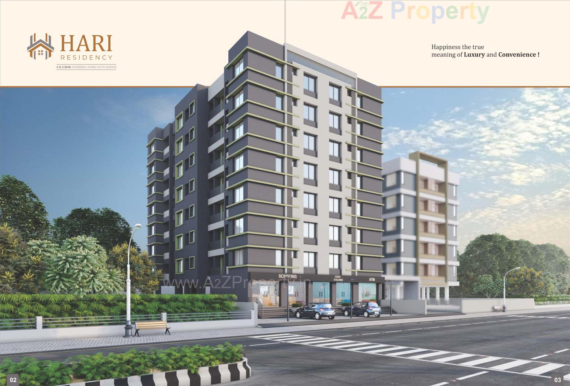 3D Elevation of real estate project Hari Residency located at City, Navsari, Gujarat