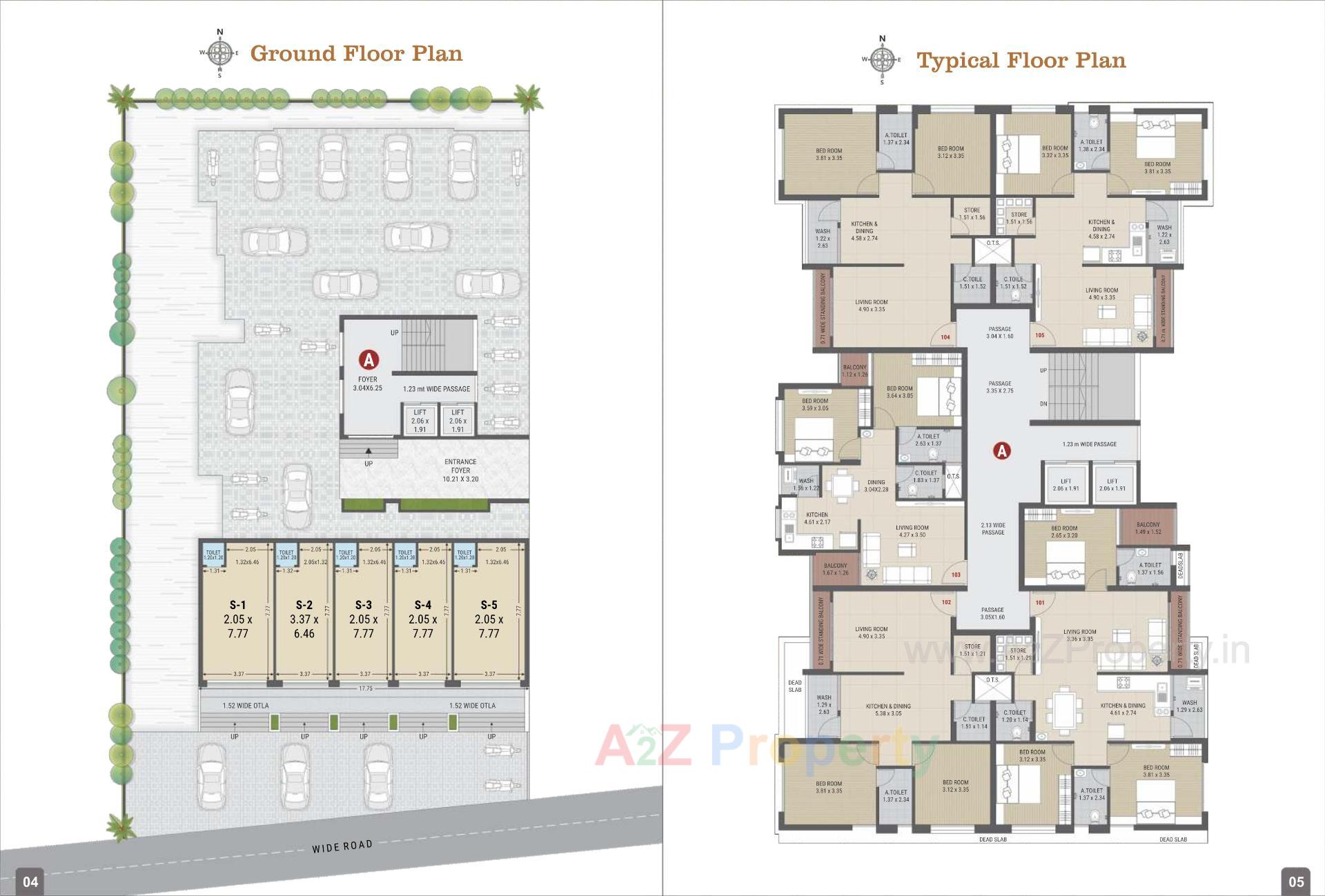 Layout of real estate project Hari Residency located at City, Navsari, Gujarat