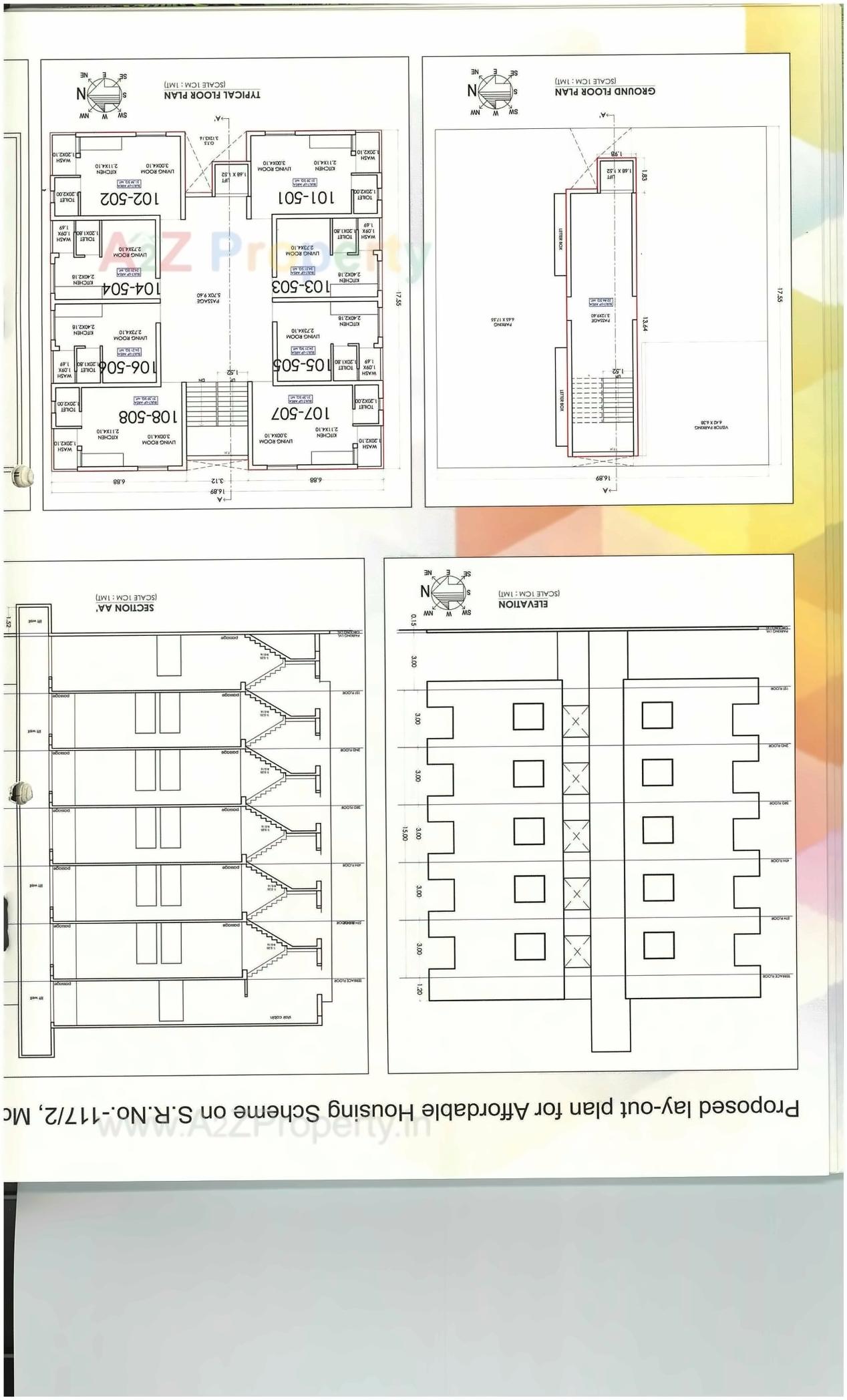 Layout of real estate project Heer Cottage located at Navsari, Navsari, Gujarat
