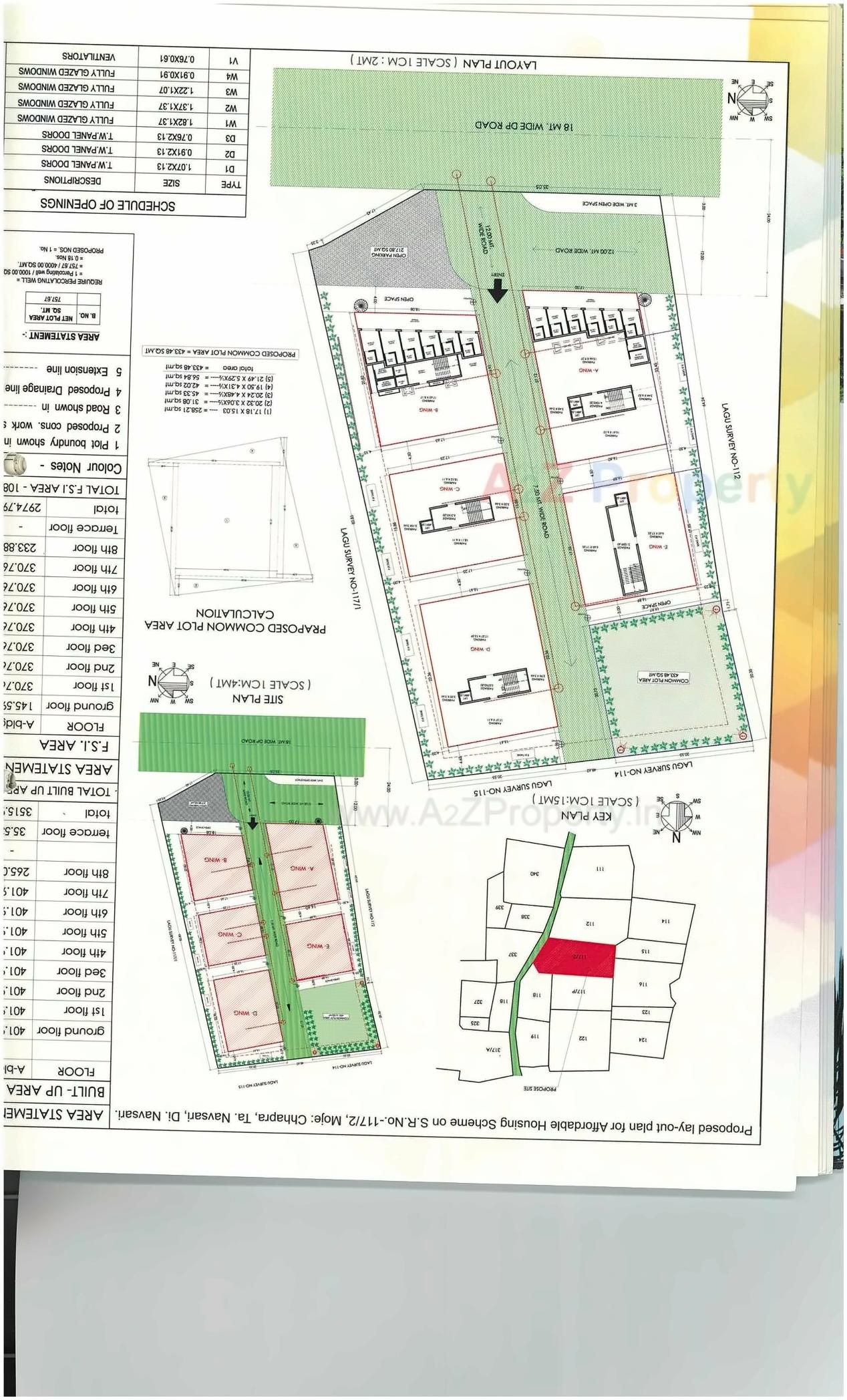 Layout of real estate project Heer Cottage located at Navsari, Navsari, Gujarat