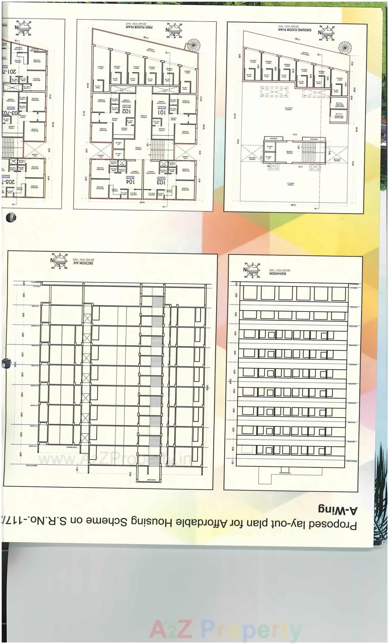 Layout of real estate project Heer Cottage located at Navsari, Navsari, Gujarat