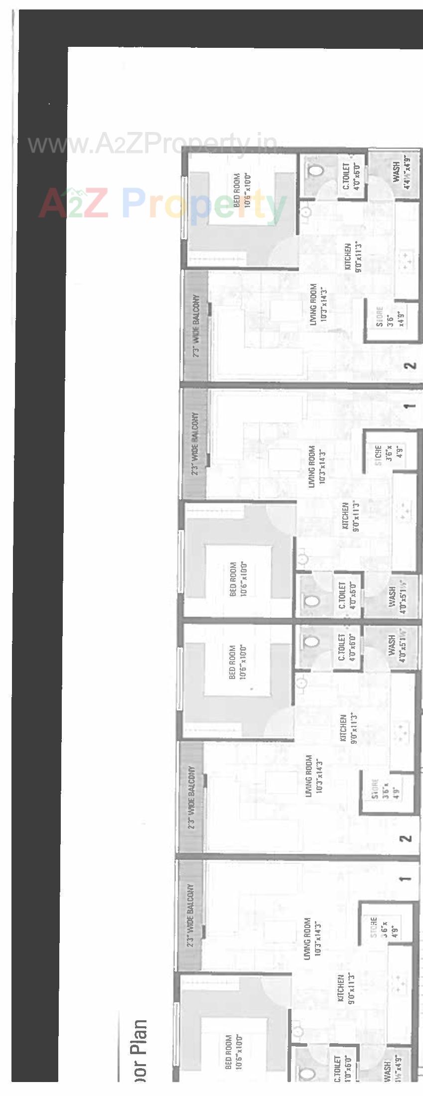 Layout of real estate project Heer Cottage located at Chhapra, Navsari, Gujarat