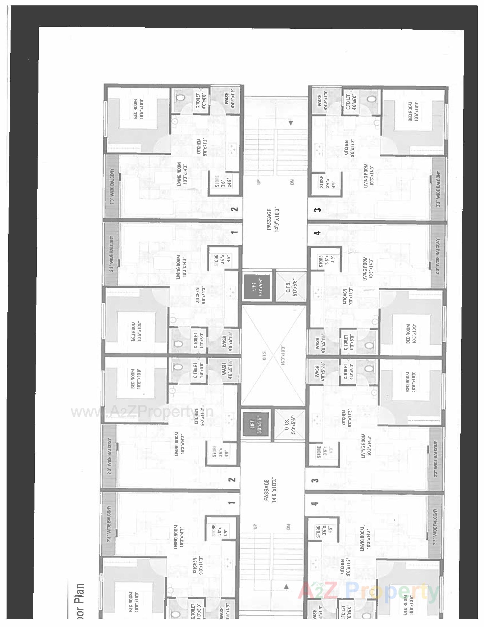 Layout of real estate project Heer Cottage located at Chhapra, Navsari, Gujarat