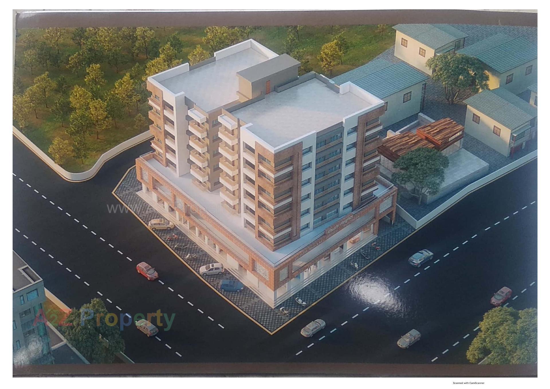 3D Elevation of real estate project Khushi Height located at Gandevi, Navsari, Gujarat