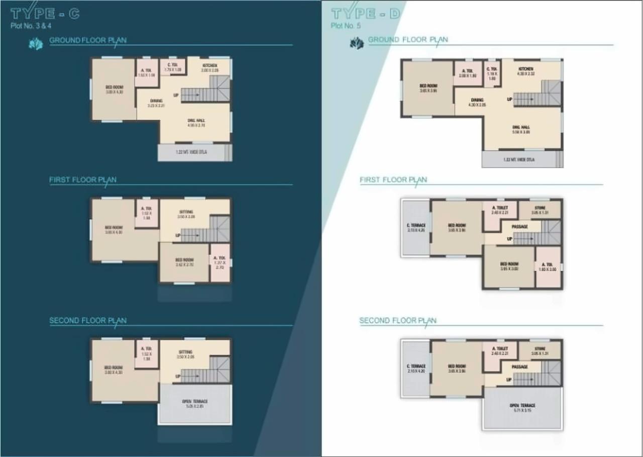 Layout of real estate project Nisarg Villa located at Vijalpore, Navsari, Gujarat