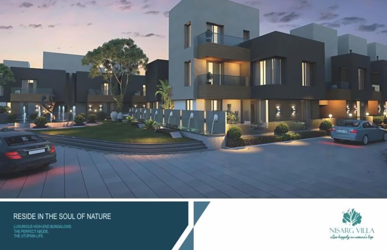 3D Elevation of real estate project Nisarg Villa located at Vijalpore, Navsari, Gujarat