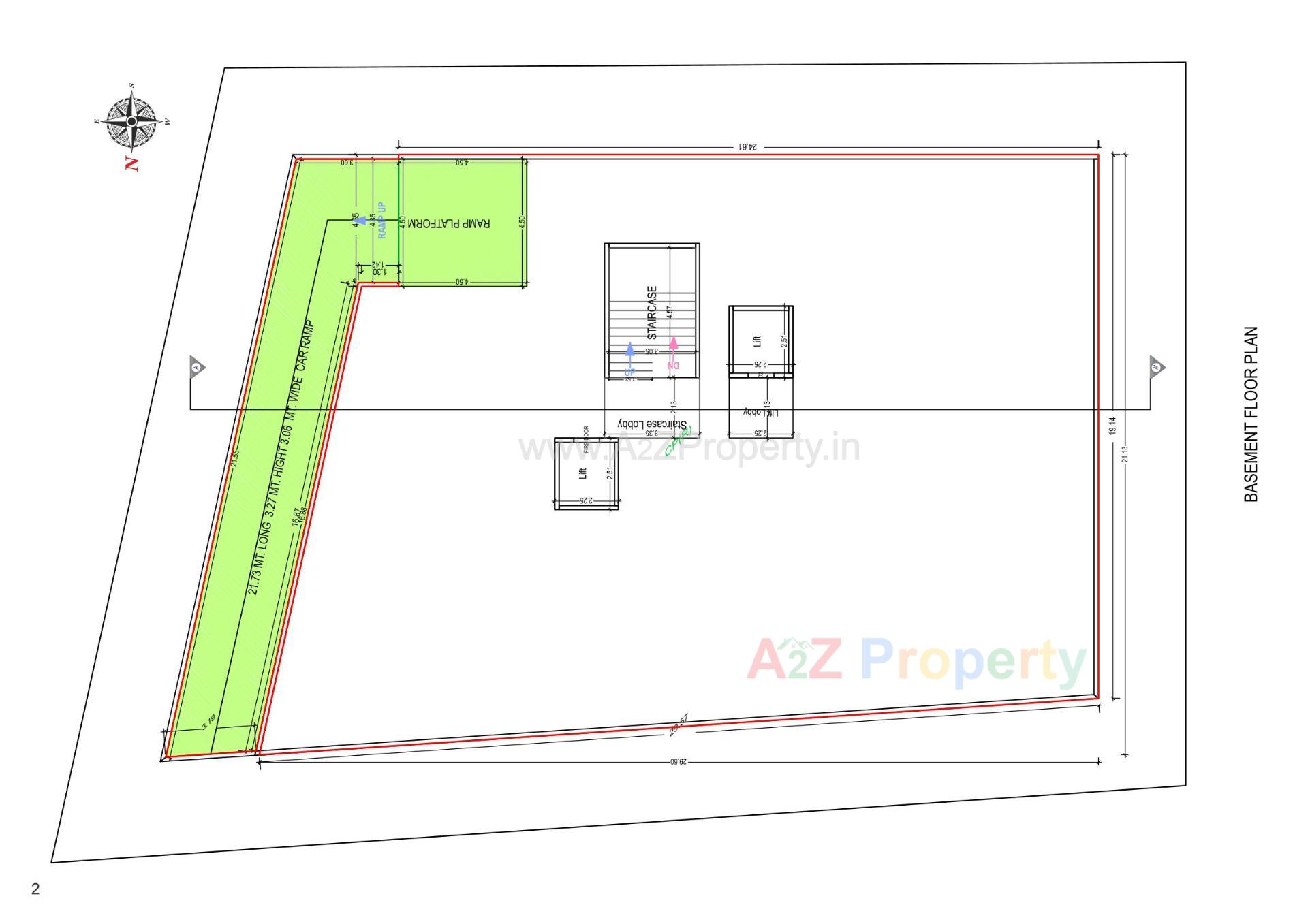 Layout of real estate project Om Shree Residency located at Bilimora, Navsari, Gujarat
