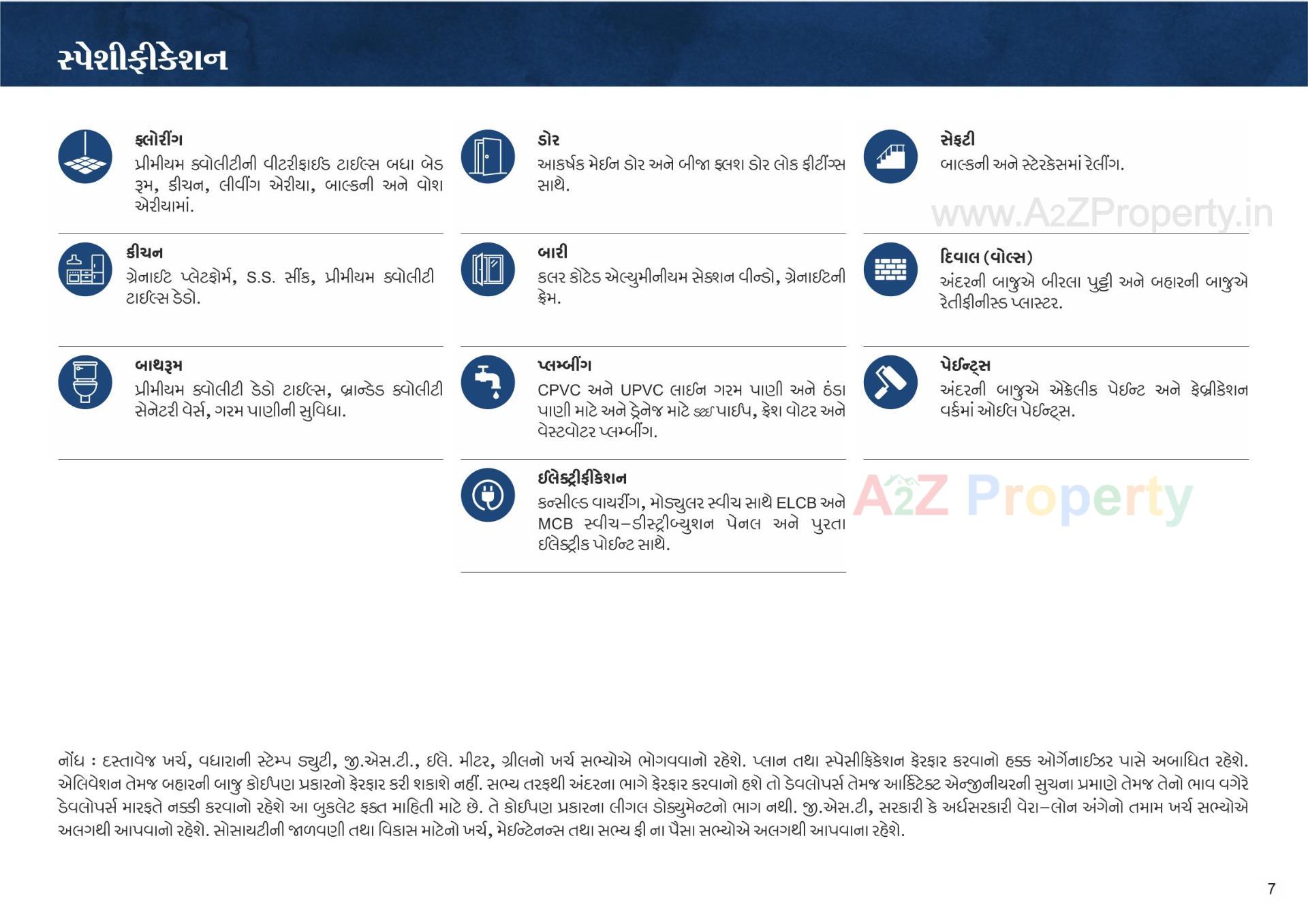  of real estate project Om Shree Residency located at Bilimora, Navsari, Gujarat