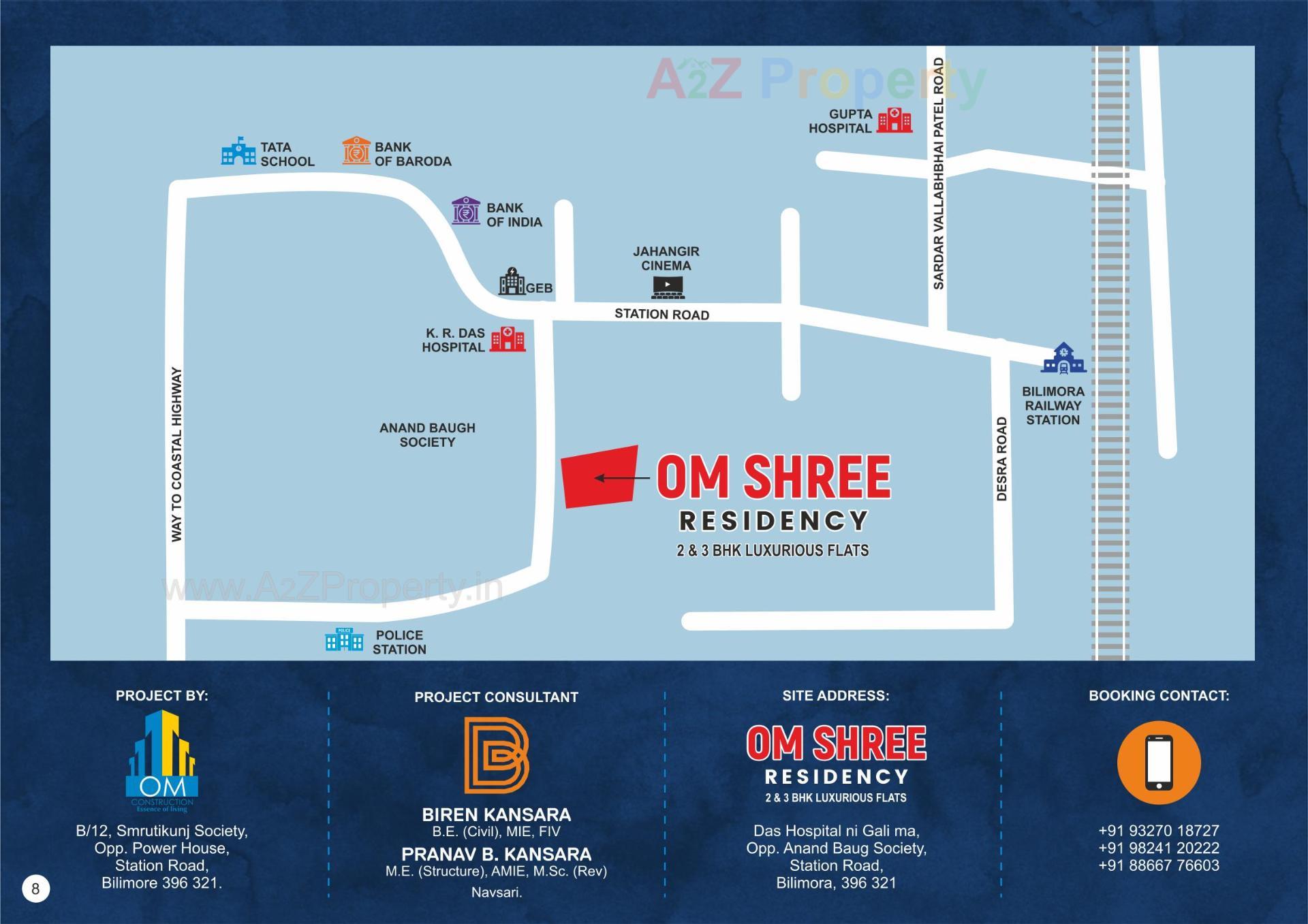  of real estate project Om Shree Residency located at Bilimora, Navsari, Gujarat