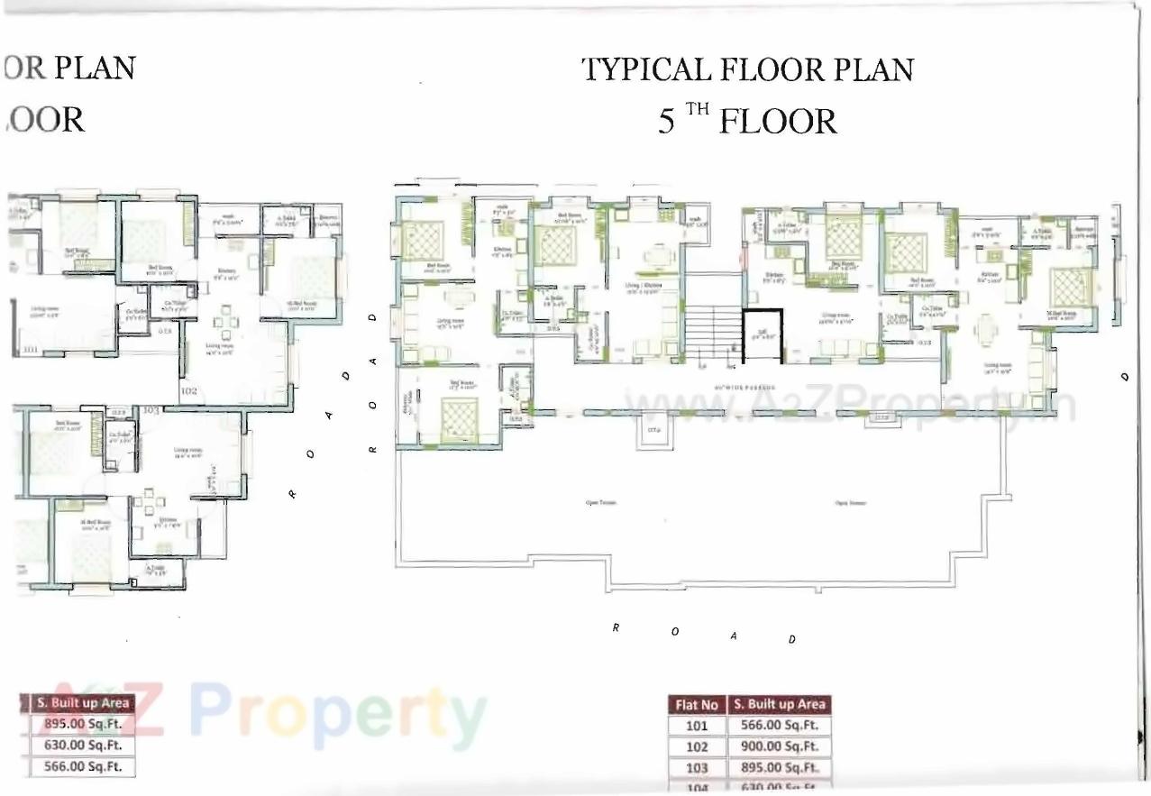 Layout of real estate project Prabhakunj Jil located at Vijalpor, Navsari, Gujarat