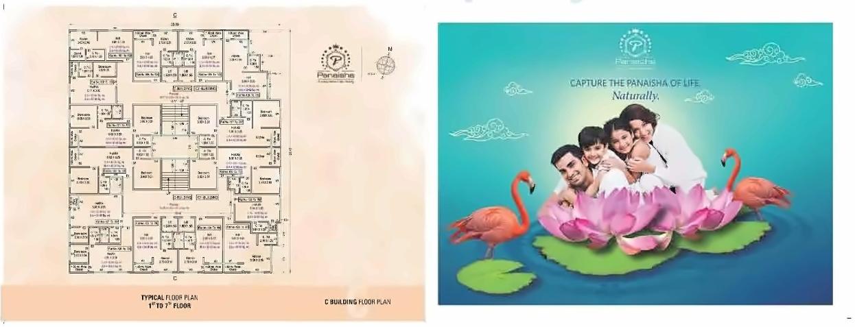 Layout of real estate project Prabhakunj Panaisha located at Vijalpore, Navsari, Gujarat