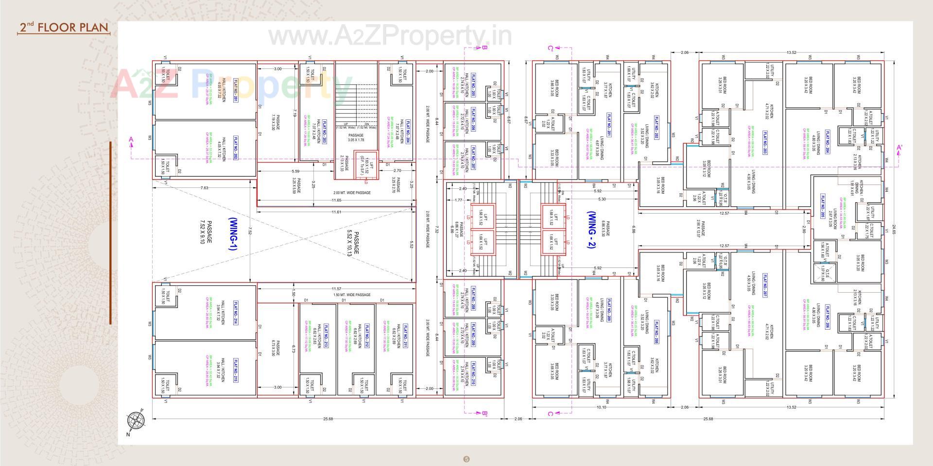 Layout of real estate project Prabhakunj Shakti located at Navsari, Navsari, Gujarat