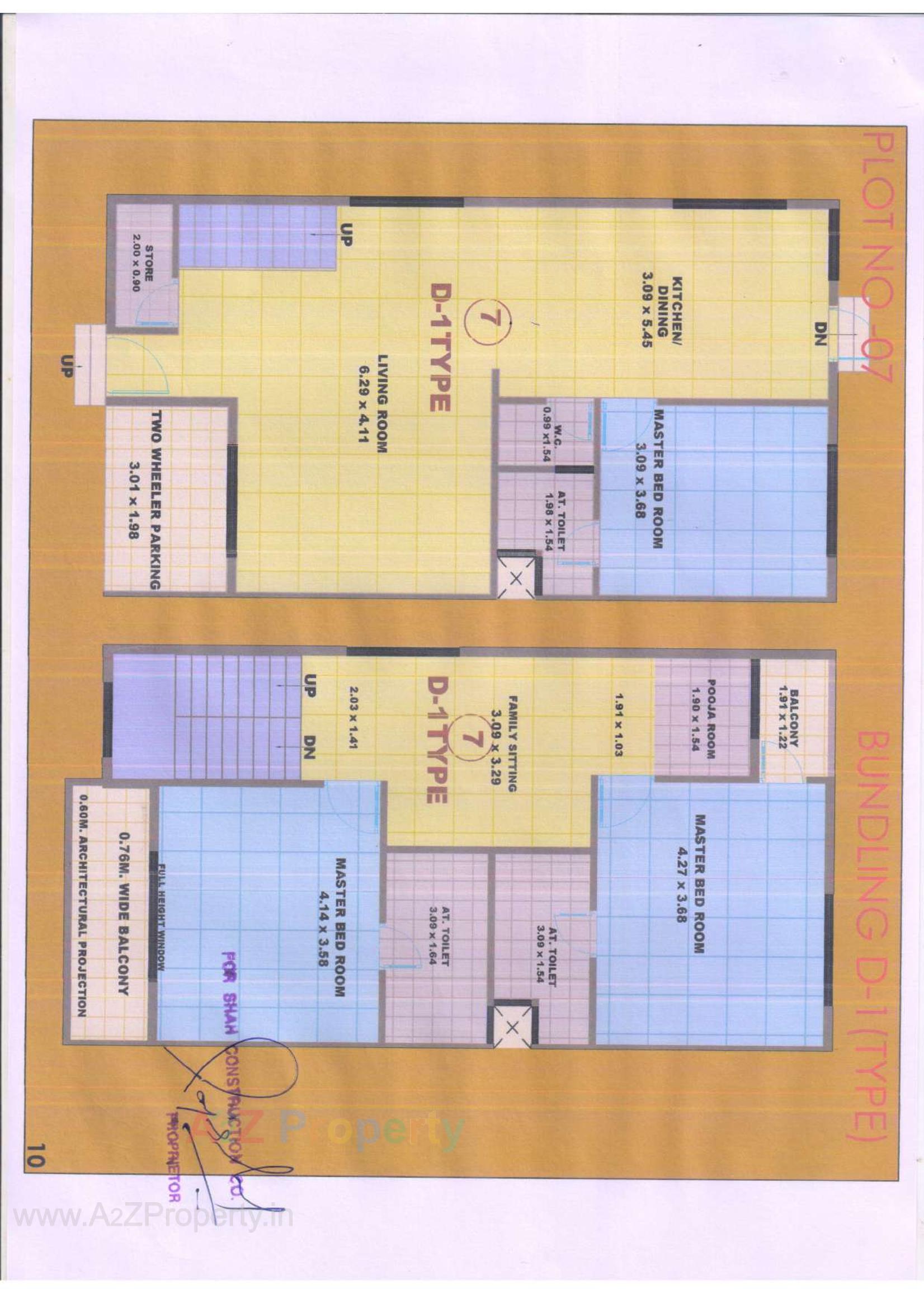 Layout of real estate project Raj Regency located at Desra, Navsari, Gujarat
