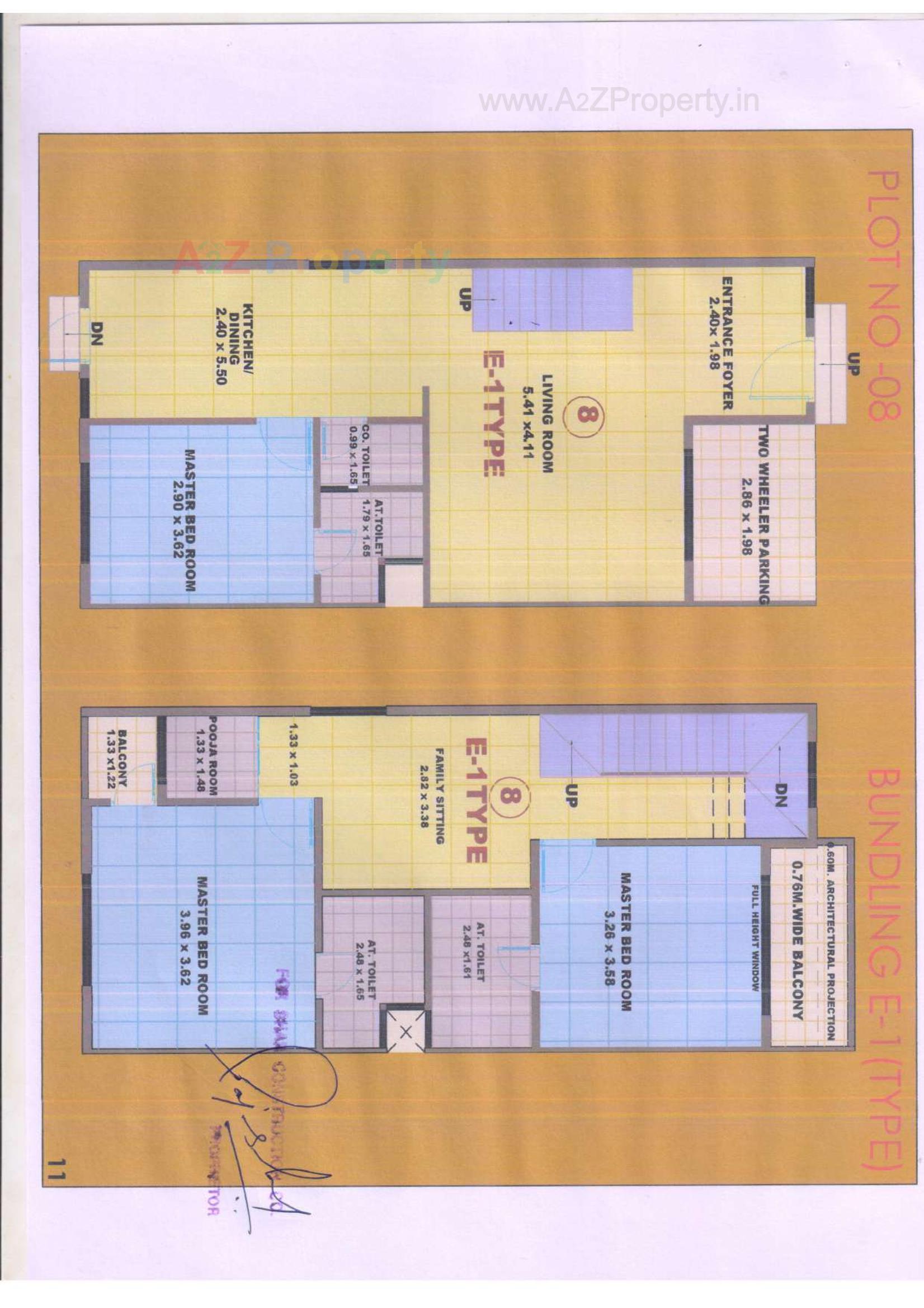 Layout of real estate project Raj Regency located at Desra, Navsari, Gujarat