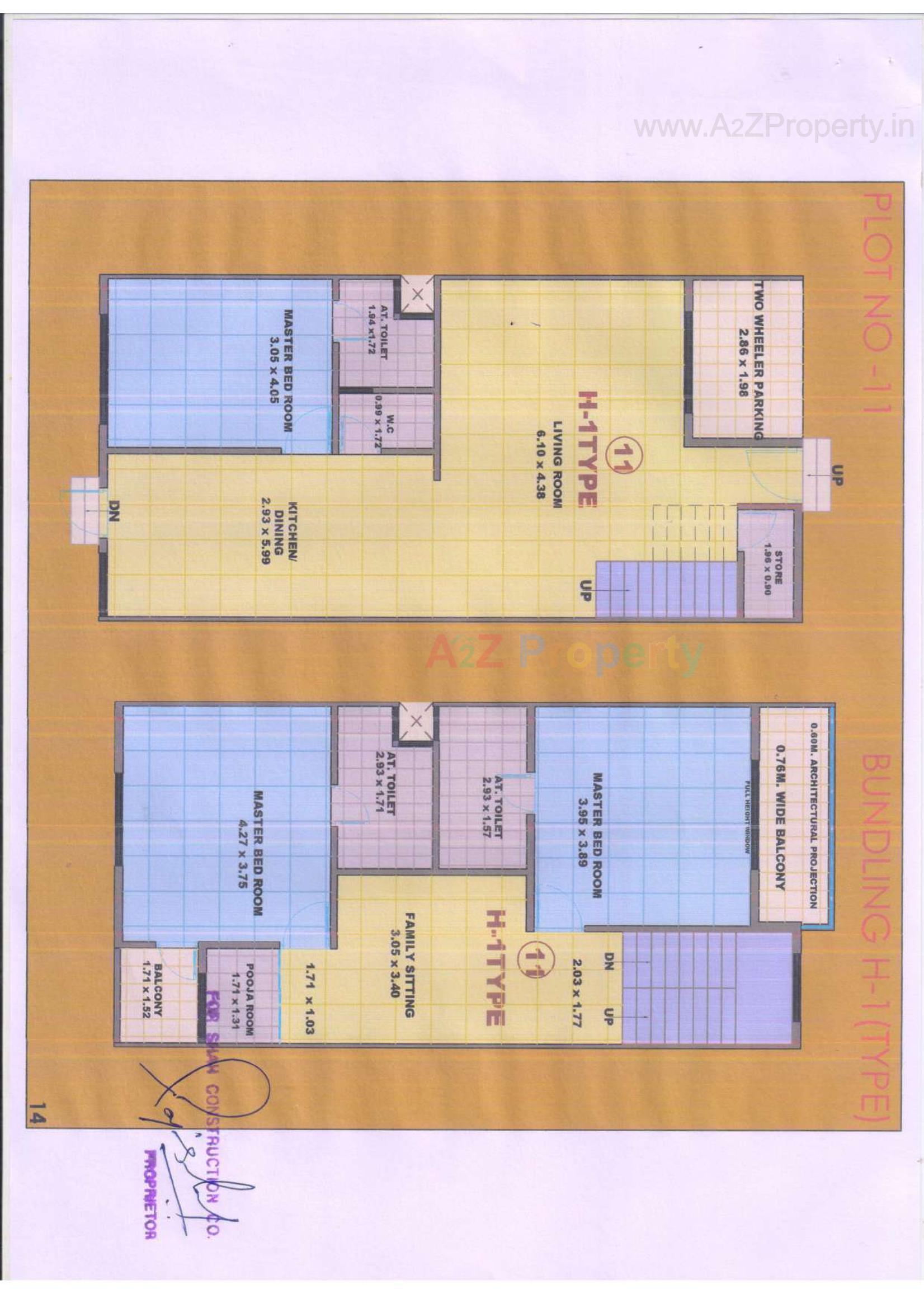 Layout of real estate project Raj Regency located at Desra, Navsari, Gujarat