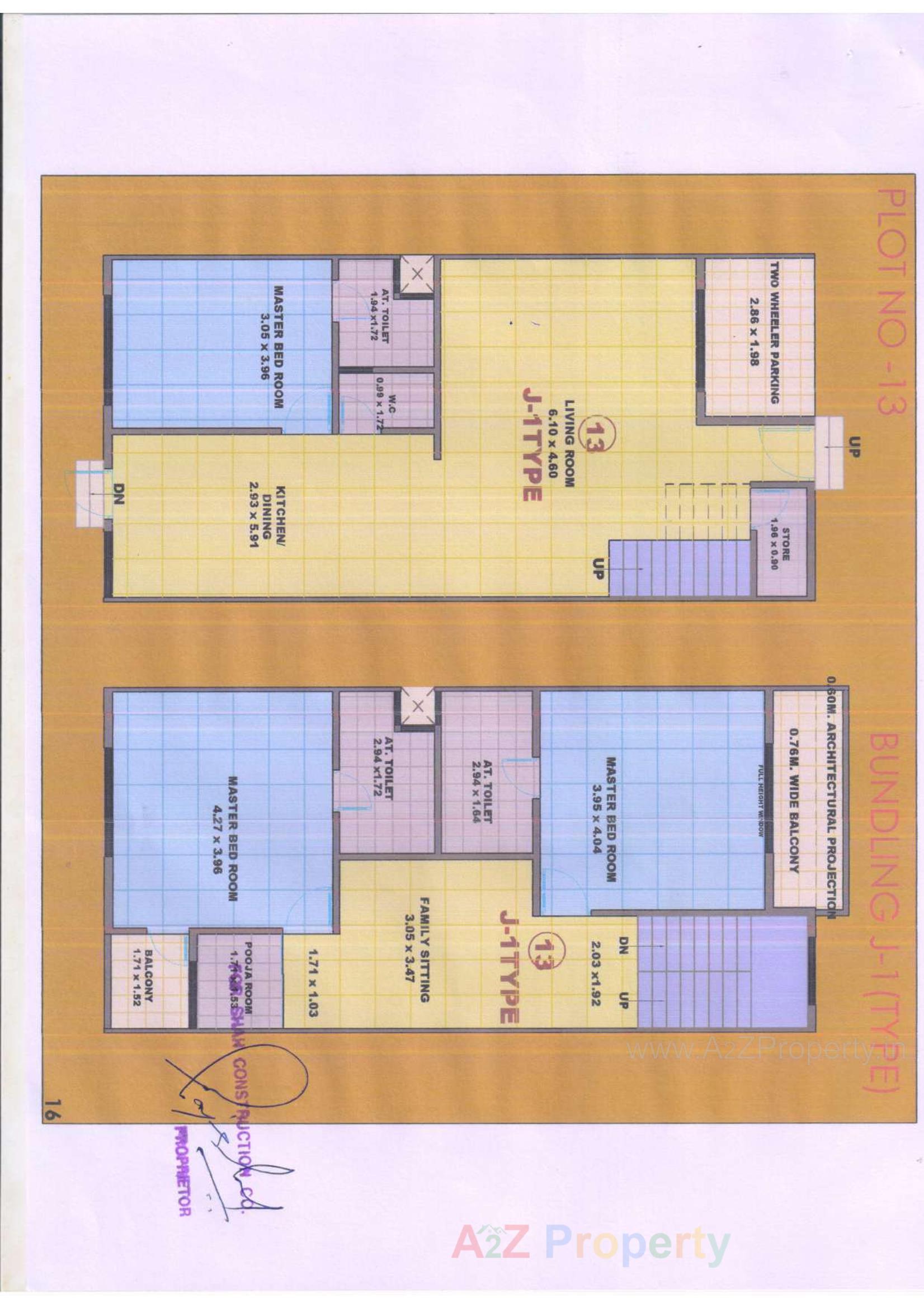 Layout of real estate project Raj Regency located at Desra, Navsari, Gujarat