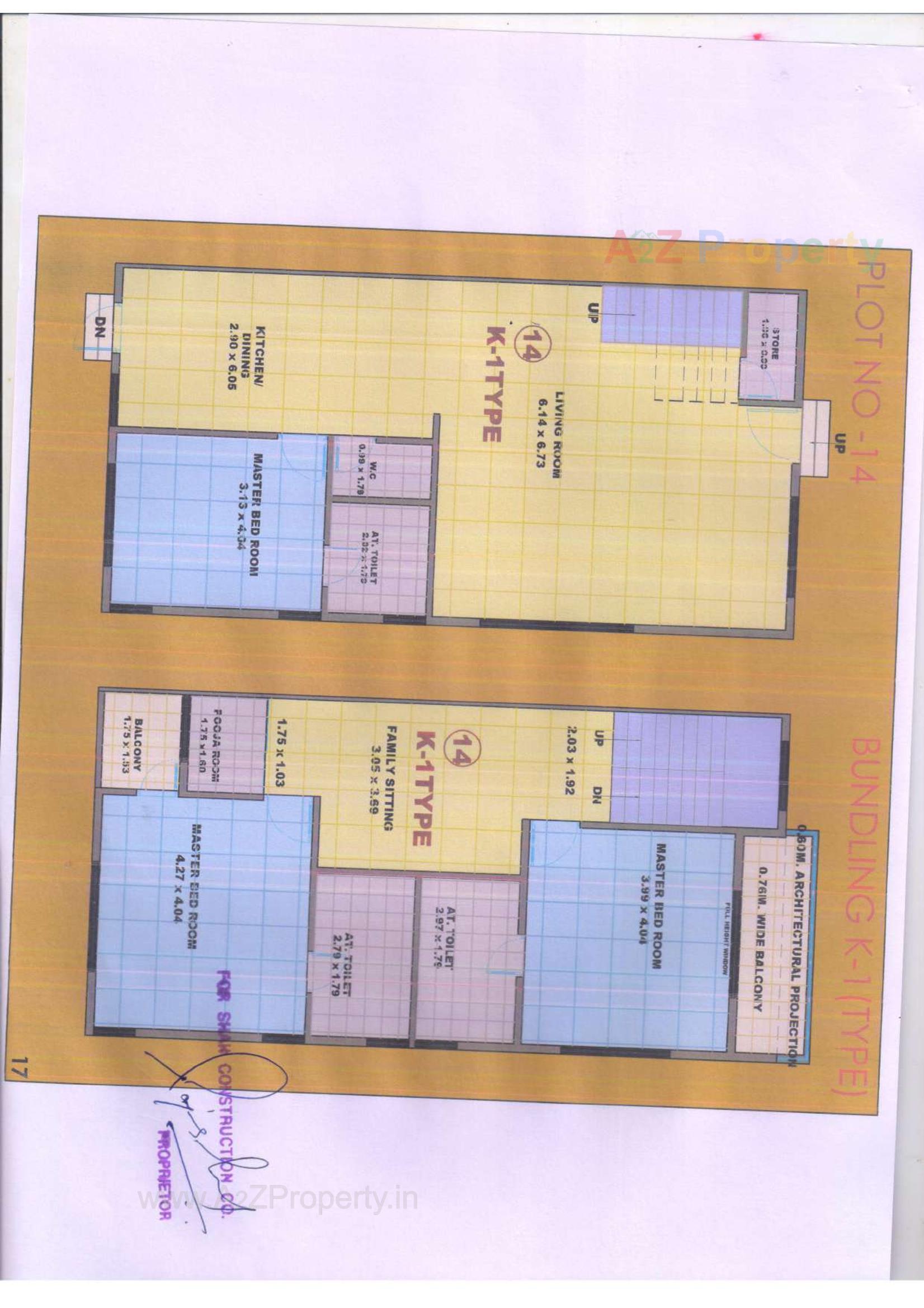Layout of real estate project Raj Regency located at Desra, Navsari, Gujarat
