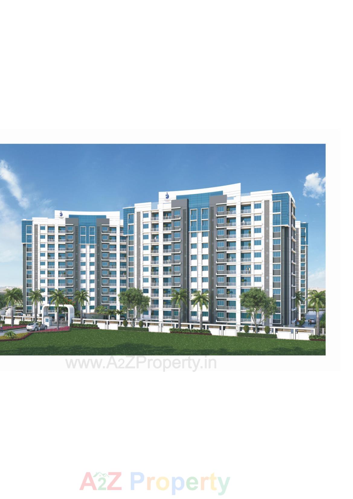 3D Elevation of real estate project Rajhans Coral  (a,b) located at Daseri-tekari, Navsari, Gujarat