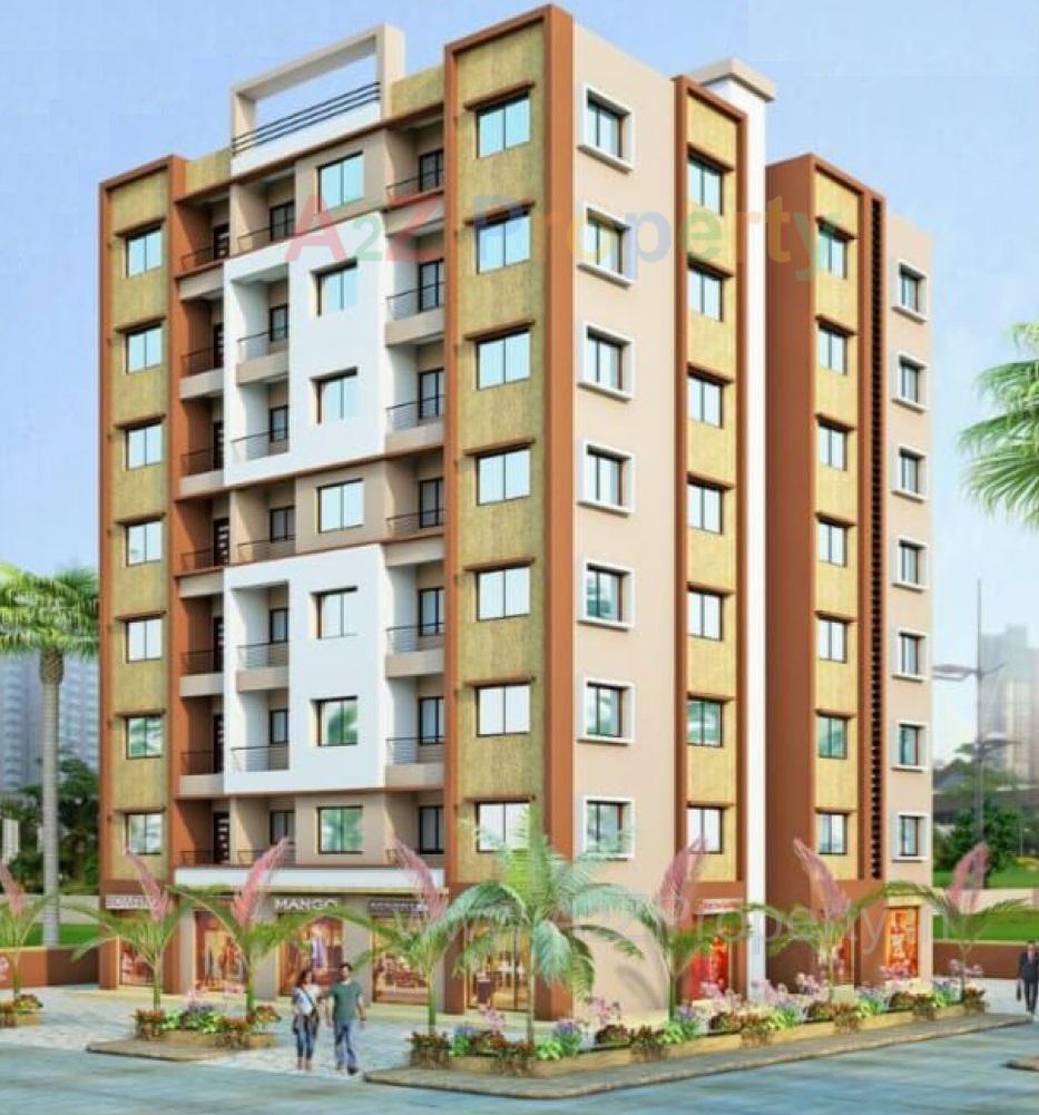 3D Elevation of real estate project Rang Shivani Height located at Ghelkhadi, Navsari, Gujarat
