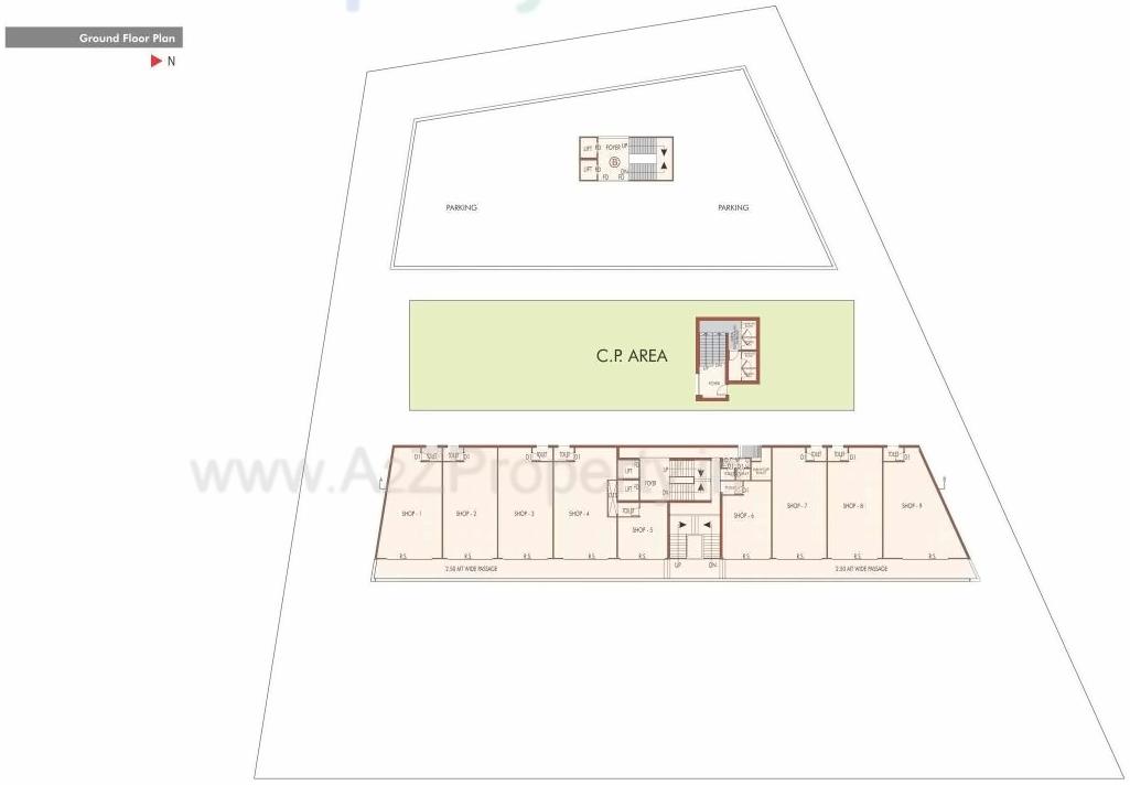 Layout of real estate project Ruchi Harmony located at Jamalpore, Navsari, Gujarat